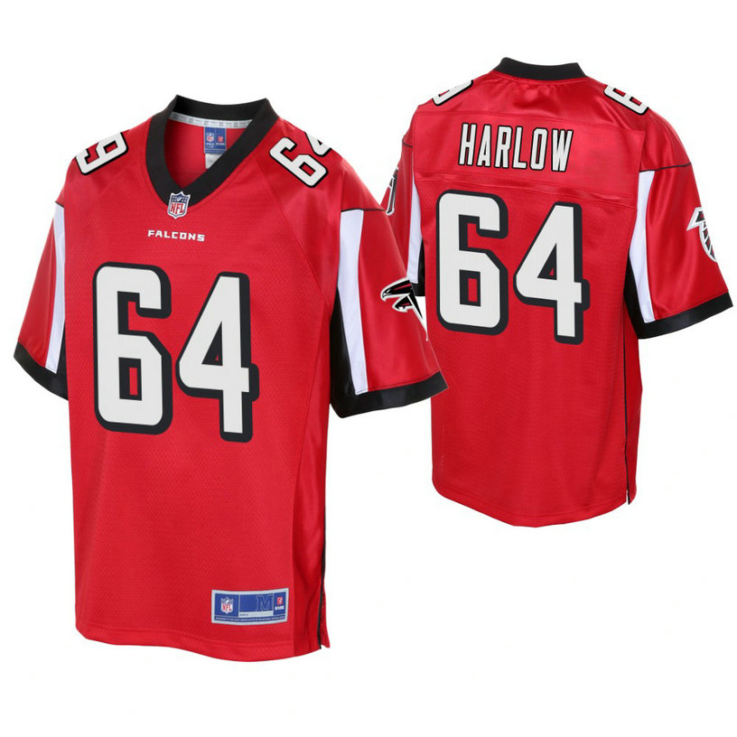 Youth Atlanta Falcons #64 Sean Harlow Red Player Pro Line Jersey Youth Atlanta Falcons #64 Sean Harlow Red Player Pro Line Jersey
