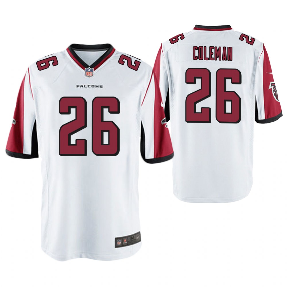 Atlanta Falcons #26 Tevin Coleman White Game Jersey