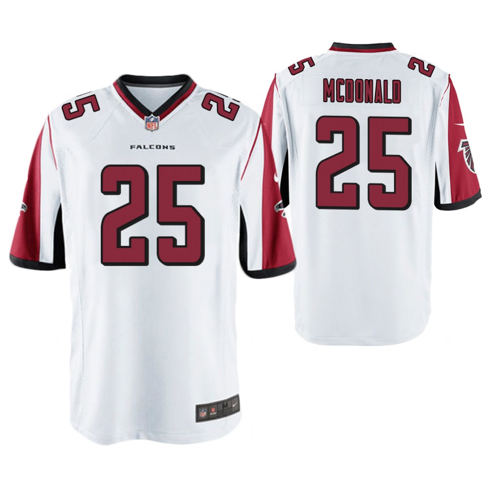 Atlanta Falcons #25 Tommy McDonald White Game Retired Player Jersey Atlanta Falcons #25 Tommy McDonald White Game Retired Player Jersey