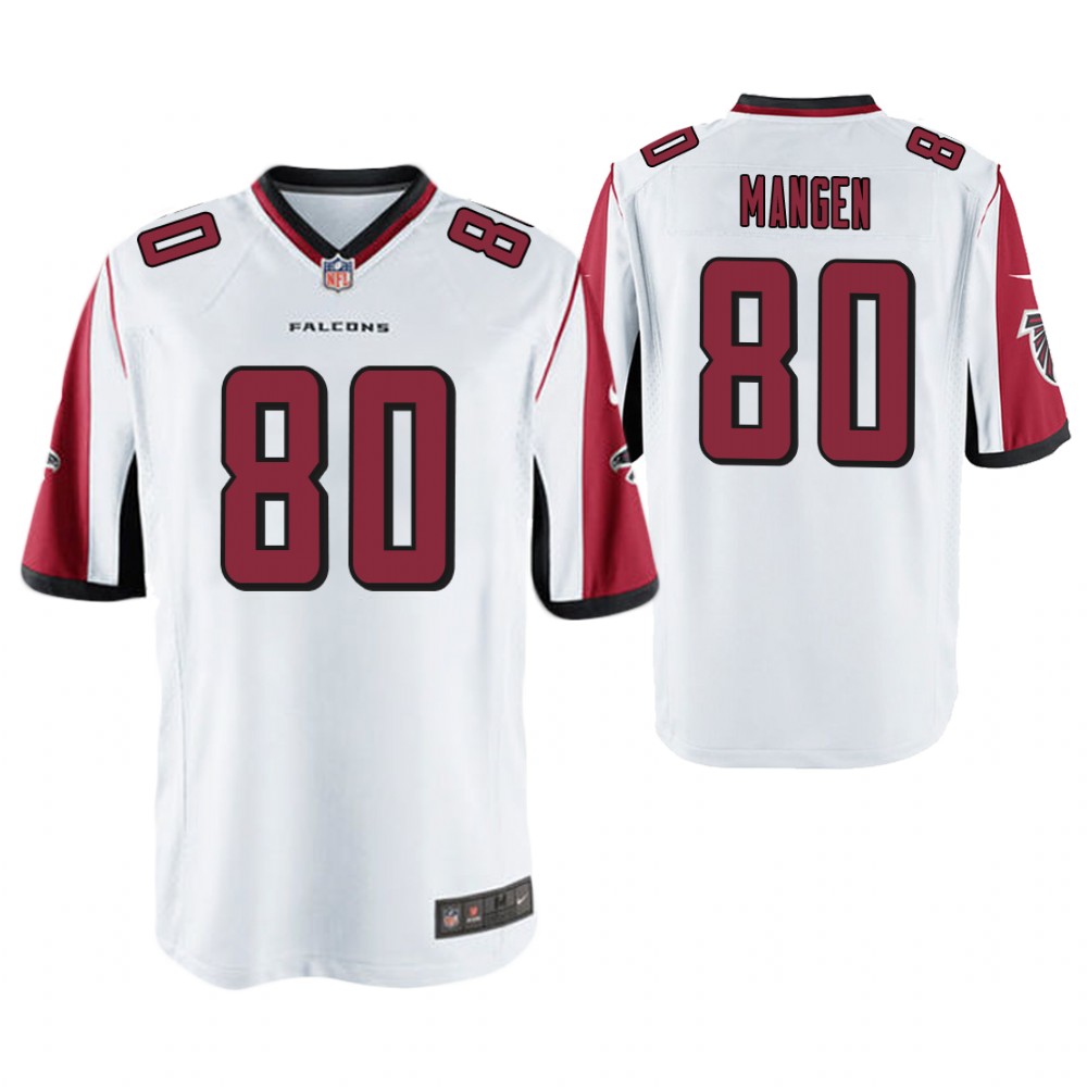 Atlanta Falcons #80 Troy Mangen White Game Jersey
