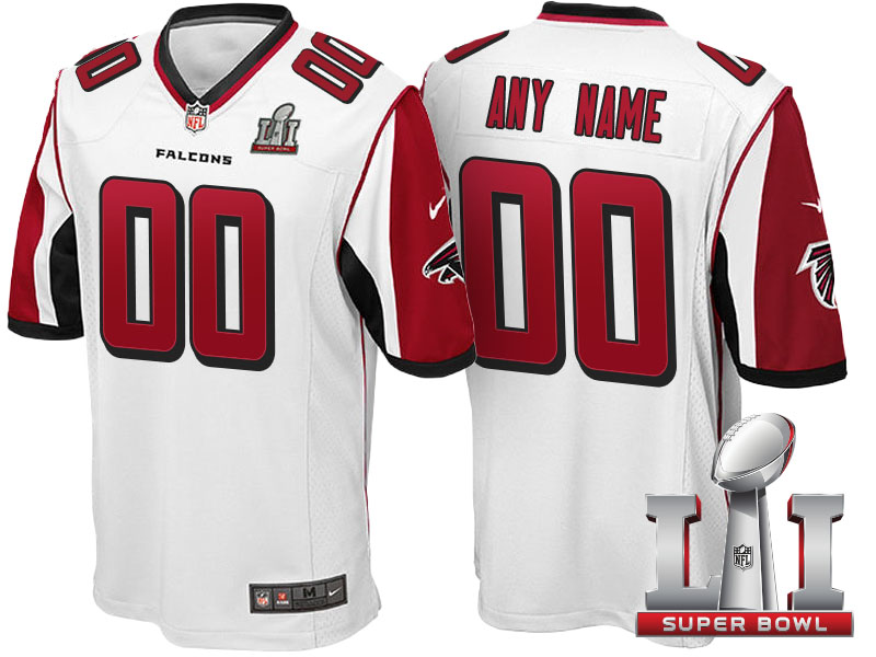 2017 Super Bowl LI Atlanta Falcons White Game Customized Jersey 2017 Super Bowl LI Atlanta Falcons White Game Customized Jersey