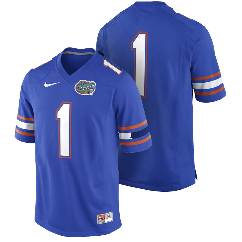 Florida Gators #1 Royal Blue Game College Football Jersey Florida Gators #1 Royal Blue Game College Football Jersey