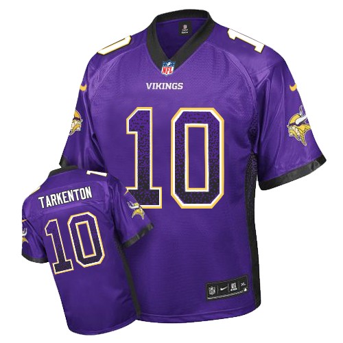 Minnesota Vikings #10 Fran Tarkenton Purple Drift Fashion Jersey Minnesota Vikings #10 Fran Tarkenton Purple Drift Fashion Jersey