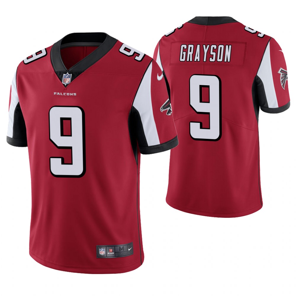 Atlanta Falcons #9 Garrett Grayson Red Vapor Untouchable Limited Player Jersey Atlanta Falcons #9 Garrett Grayson Red Vapor Untouchable Limited Player Jersey