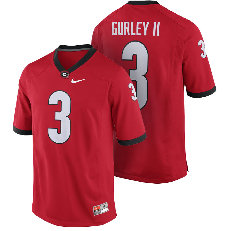 Georgia Bulldogs #3 Todd Gurley II Red Alumni Game College Football Jersey Georgia Bulldogs #3 Todd Gurley II Red Alumni Game College Football Jersey