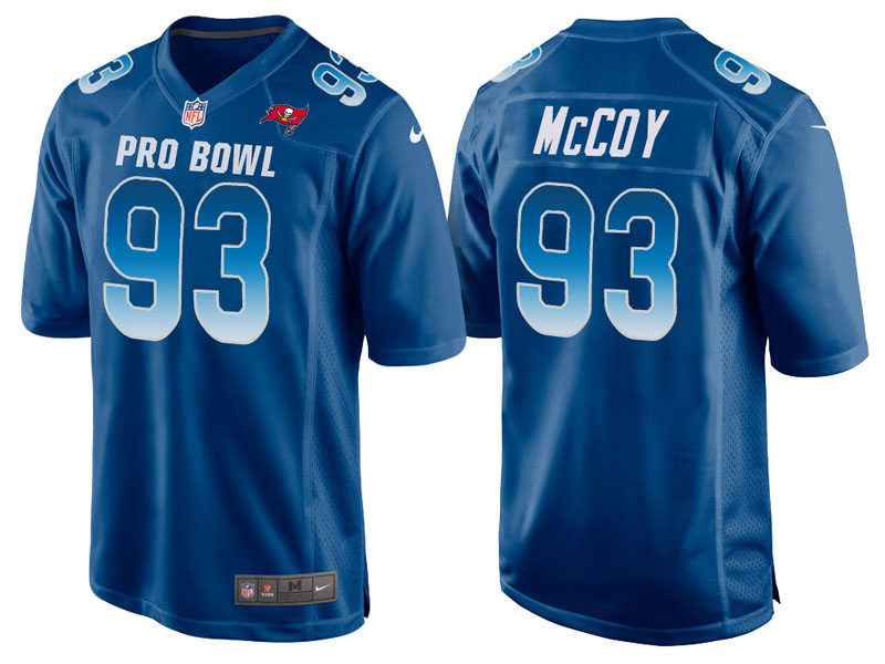 2018 Pro Bowl NFC Tampa Bay Buccaneers #93 Gerald McCoy Royal Game Jersey