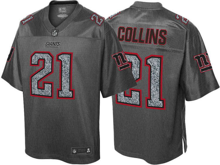 New York Giants #21 Landon Collins Gray Pro Line Fashion Static Jersey