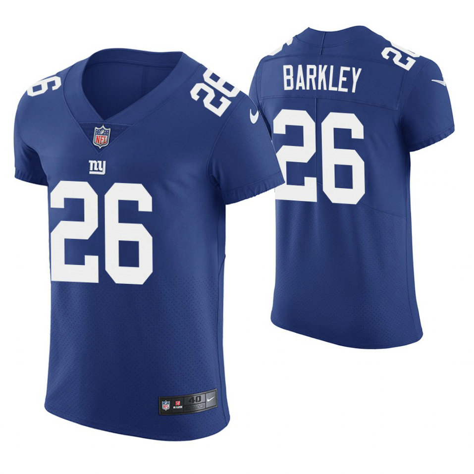 New York Giants #26 Saquon Barkley Royal Elite Jersey New York Giants #26 Saquon Barkley Royal Elite Jersey