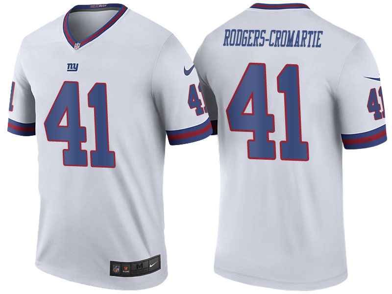 New York Giants #41 Dominique Rodgers-Cromartie White Color Rush Legend Jersey New York Giants #41 Dominique Rodgers-Cromartie White Color Rush Legend Jersey