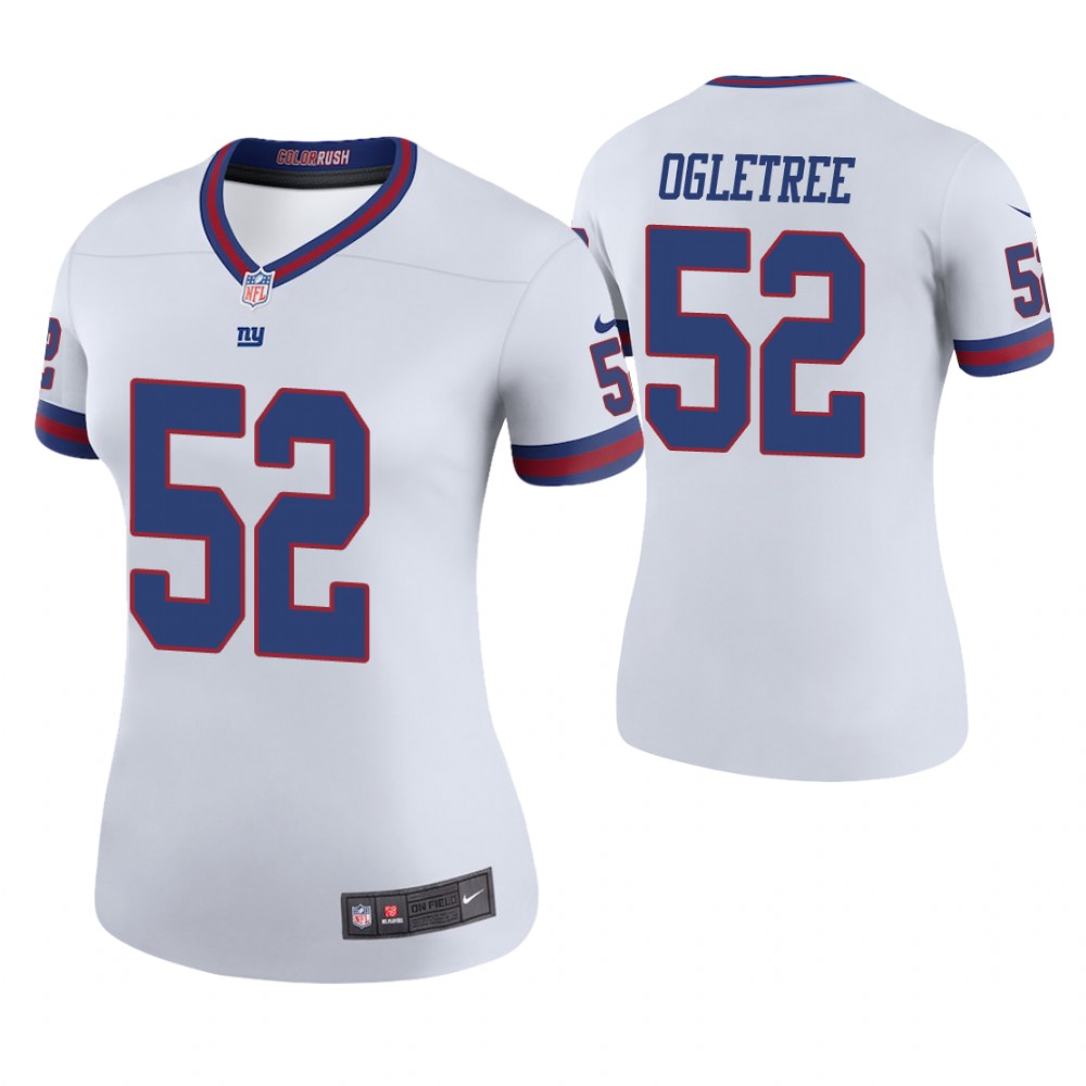 Women New York Giants #52 Alec Ogletree White Color Rush Legend Jersey Women New York Giants #52 Alec Ogletree White Color Rush Legend Jersey