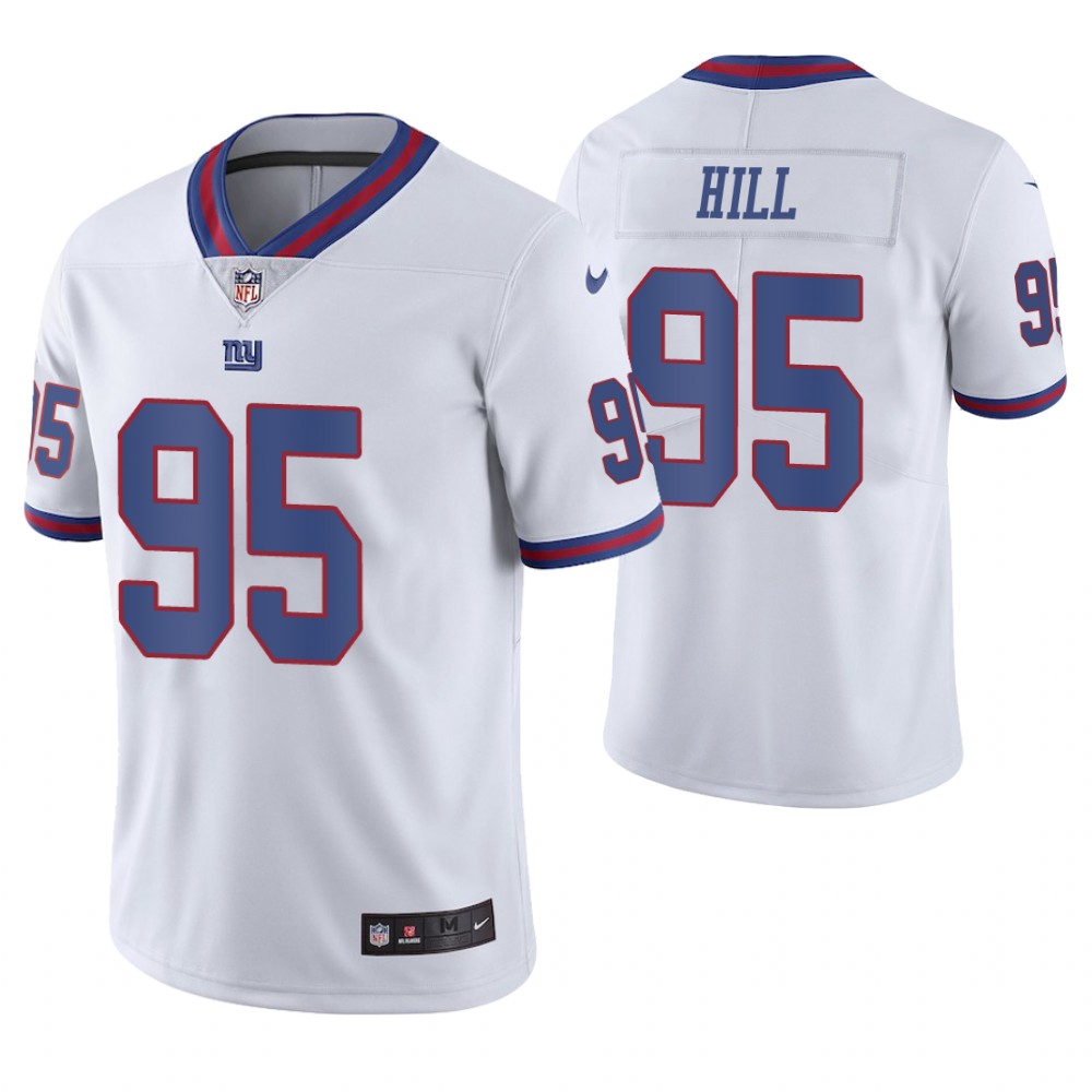 New York Giants #95 B. J. Hill White Vapor Untouchable Color Rush Limited Jersey