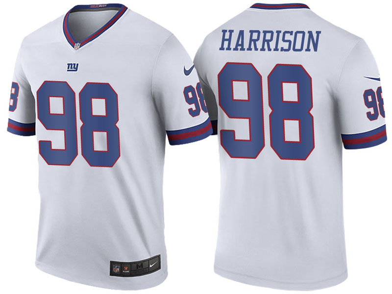 New York Giants #98 Damon Harrison White Color Rush Legend Jersey New York Giants #98 Damon Harrison White Color Rush Legend Jersey
