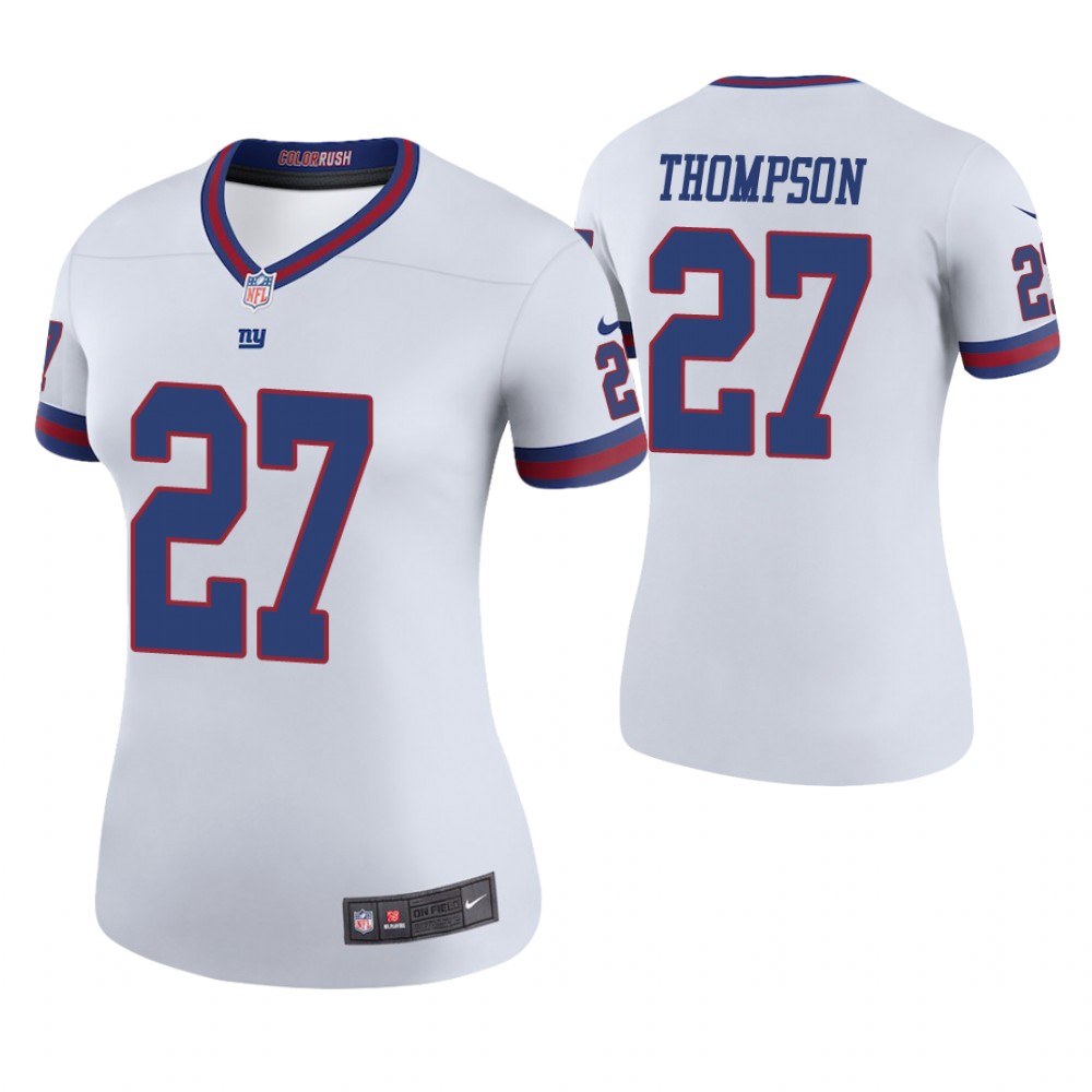 Women New York Giants #27 Darian Thompson White Color Rush Legend Jersey Women New York Giants #27 Darian Thompson White Color Rush Legend Jersey