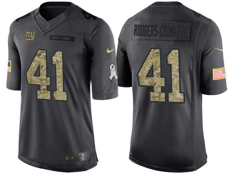 New York Giants #41 Dominique Rodgers-Cromartie Camo Anthracite 2016 Salute to Service Limited Jersey New York Giants #41 Dominique Rodgers-Cromartie Camo Anthracite 2016 Salute to Service Limited Jersey