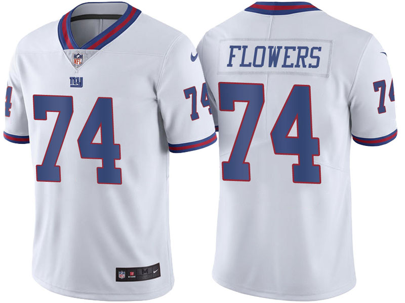 New York Giants #74 Ereck Flowers White Vapor Untouchable Color Rush Limited Jersey New York Giants #74 Ereck Flowers White Vapor Untouchable Color Rush Limited Jersey