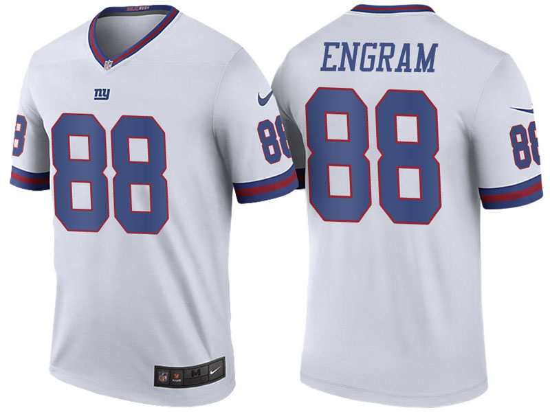 New York Giants #88 Evan Engram White Color Rush Legend Jersey