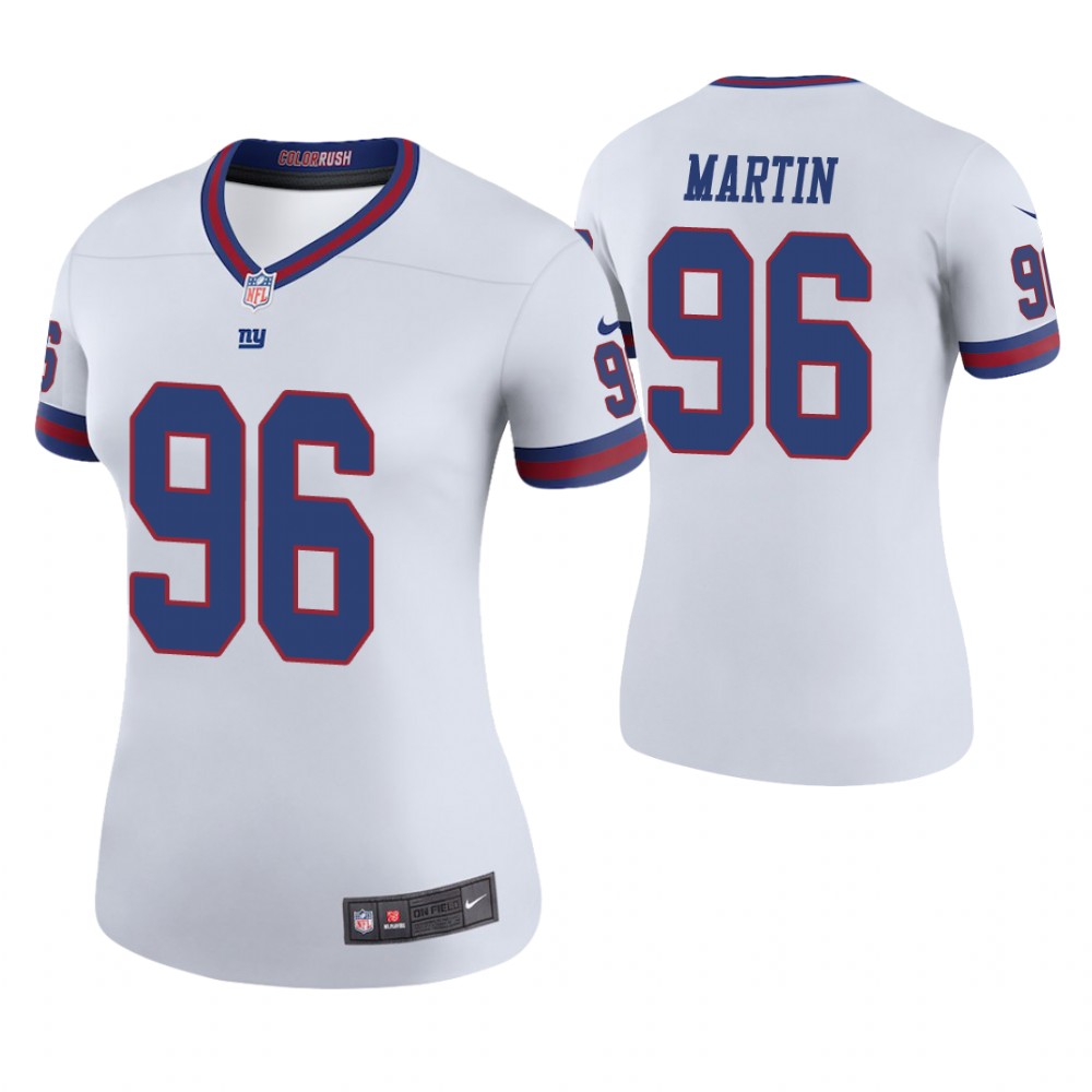 Women New York Giants #96 Kareem Martin White Color Rush Legend Jersey Women New York Giants #96 Kareem Martin White Color Rush Legend Jersey