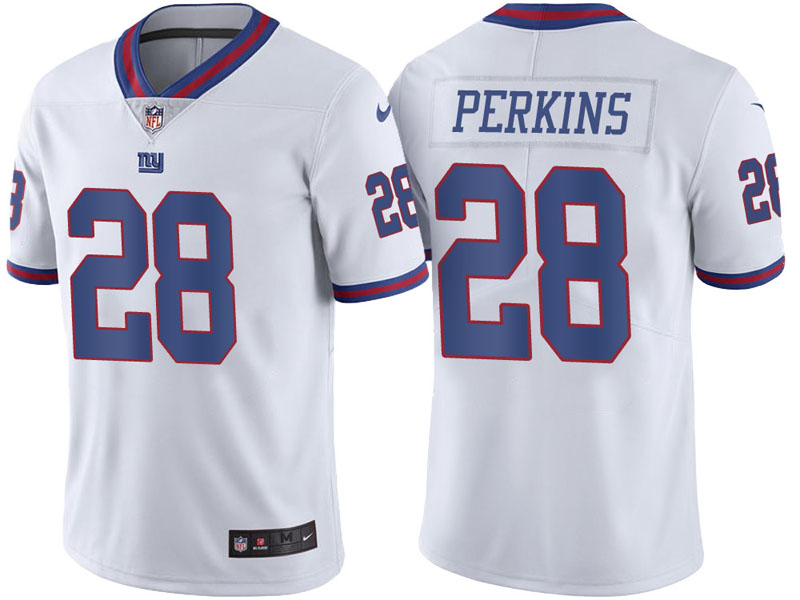 New York Giants #28 Paul Perkins White Vapor Untouchable Color Rush Limited Jersey New York Giants #28 Paul Perkins White Vapor Untouchable Color Rush Limited Jersey