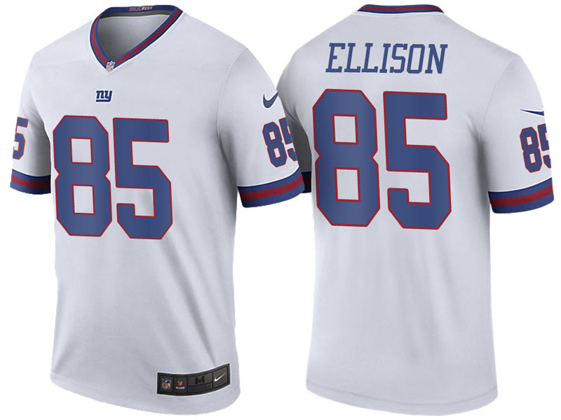 New York Giants #85 Rhett Ellison White Color Rush Legend Jersey New York Giants #85 Rhett Ellison White Color Rush Legend Jersey