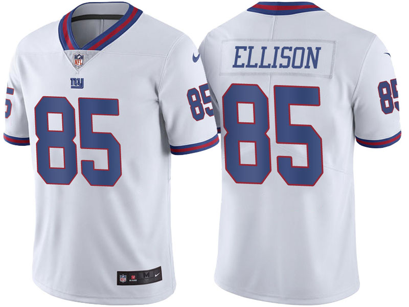 New York Giants #85 Rhett Ellison White Vapor Untouchable Color Rush Limited Jersey