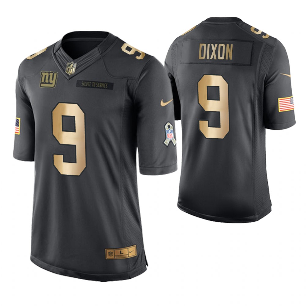 2018 Christmas Giants #9 Riley Dixon Anthracite Gold Salute to Service Jersey 2018 Christmas Giants #9 Riley Dixon Anthracite Gold Salute to Service Jersey