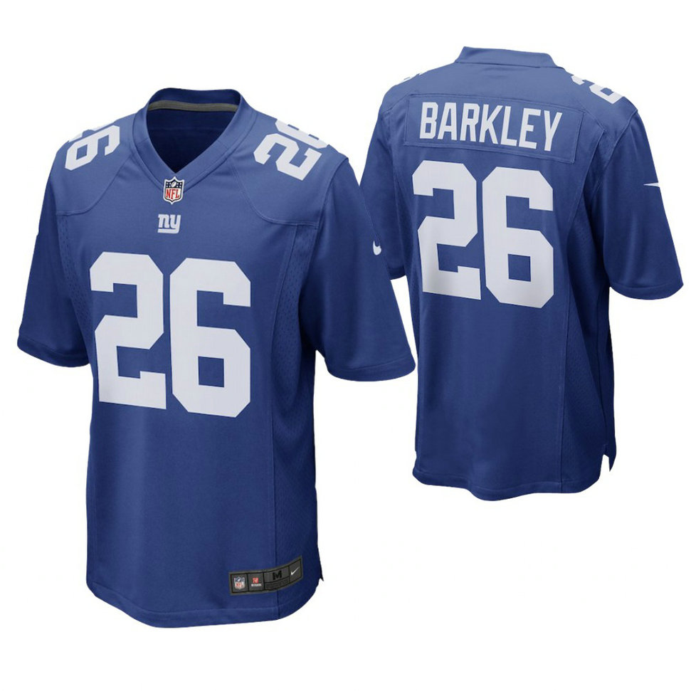 New York Giants #26 Saquon Barkley Royal Game Jersey New York Giants #26 Saquon Barkley Royal Game Jersey