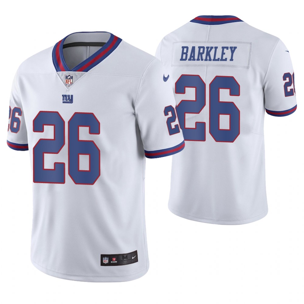 New York Giants #26 Saquon Barkley White Vapor Untouchable Color Rush Limited Jersey New York Giants #26 Saquon Barkley White Vapor Untouchable Color Rush Limited Jersey