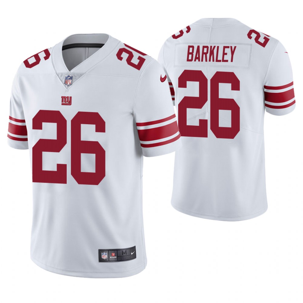 New York Giants #26 Saquon Barkley White Player Vapor Untouchable Limited Jersey New York Giants #26 Saquon Barkley White Player Vapor Untouchable Limited Jersey
