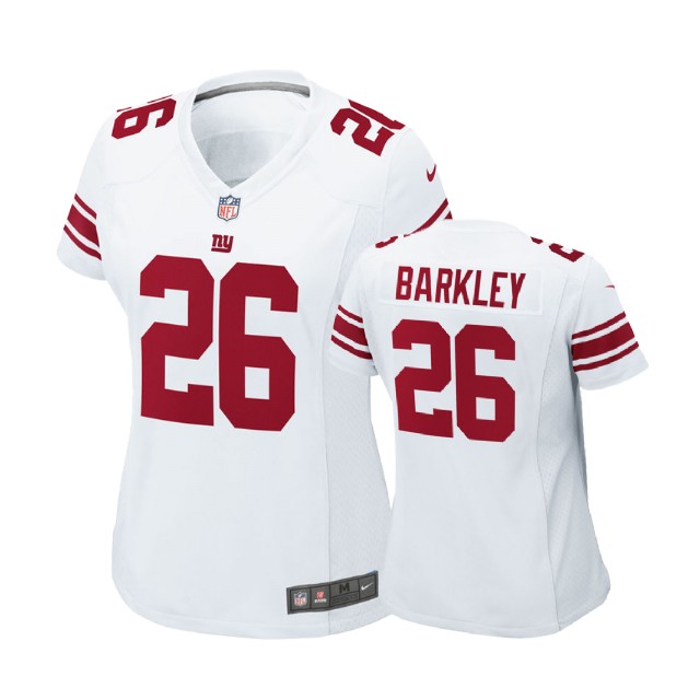 Women New York Giants #26 Saquon Barkley White 2018 Draft Pick Game Jersey Women New York Giants #26 Saquon Barkley White 2018 Draft Pick Game Jersey