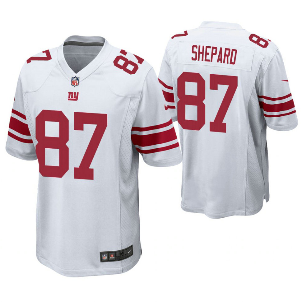 New York Giants #87 Sterling Shepard White Game Jersey New York Giants #87 Sterling Shepard White Game Jersey