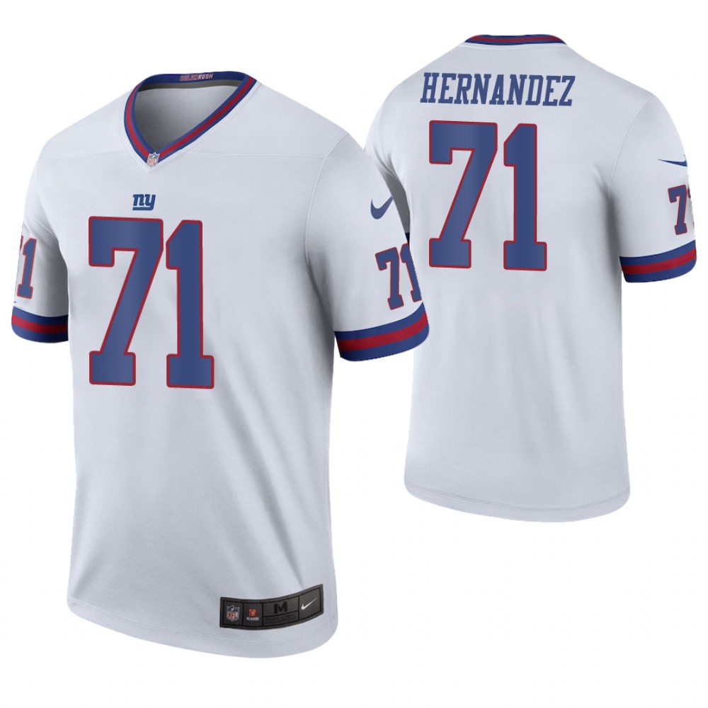 New York Giants #71 Will Hernandez White Color Rush Legend Jersey New York Giants #71 Will Hernandez White Color Rush Legend Jersey
