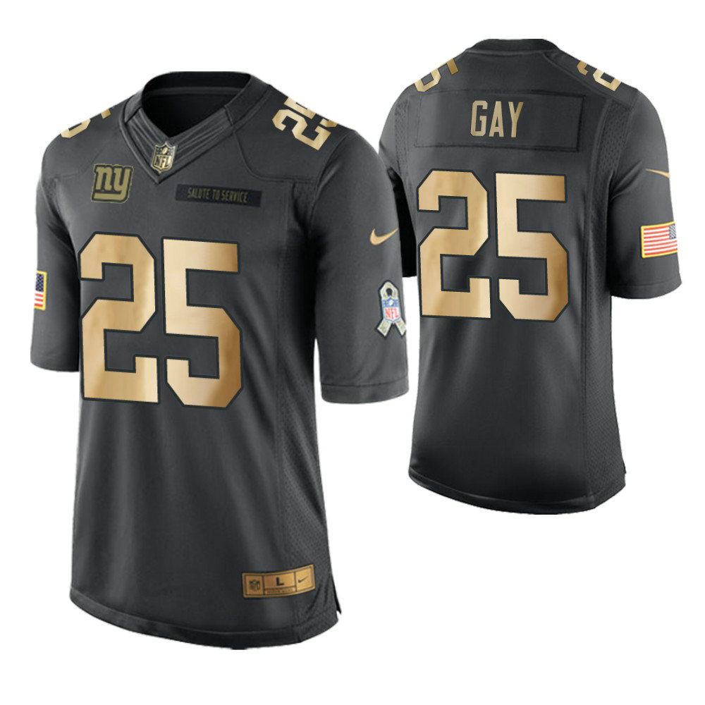 2018 Christmas Giants #25 William Gay Anthracite Gold Salute to Service Jersey 2018 Christmas Giants #25 William Gay Anthracite Gold Salute to Service Jersey