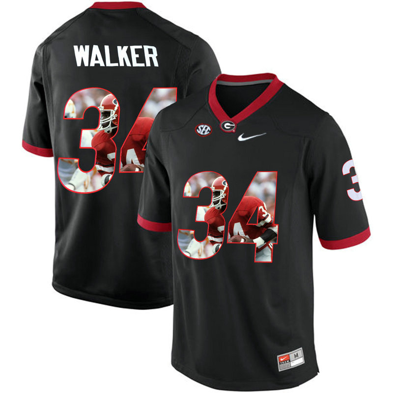 Herchel Walker #34 Georgia Bulldogs Black College Football Jersey Herchel Walker #34 Georgia Bulldogs Black College Football Jersey
