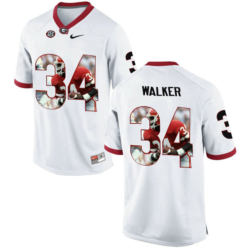 Herchel Walker #34 Georgia Bulldogs White College Football Jersey Herchel Walker #34 Georgia Bulldogs White College Football Jersey