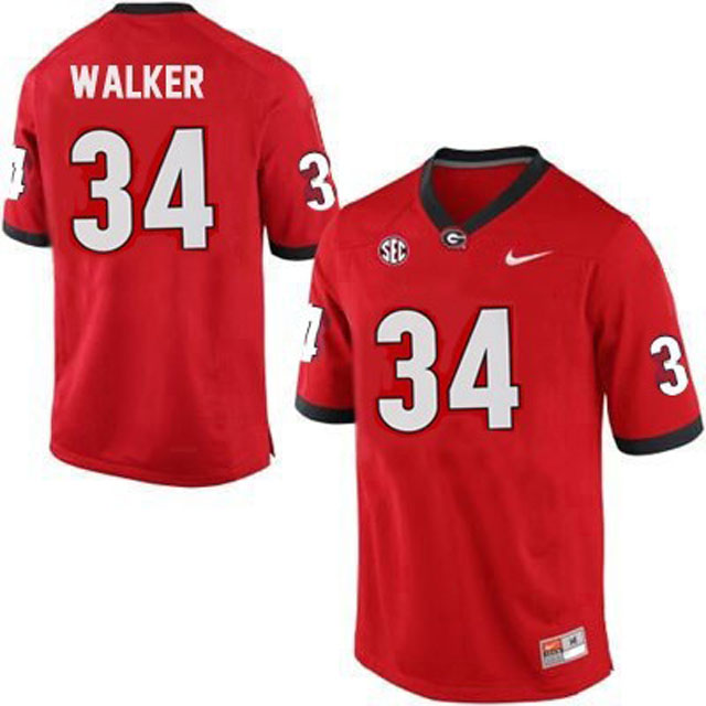 Herschel Walker #34 Georgia Bulldogs Red College Football Jersey
