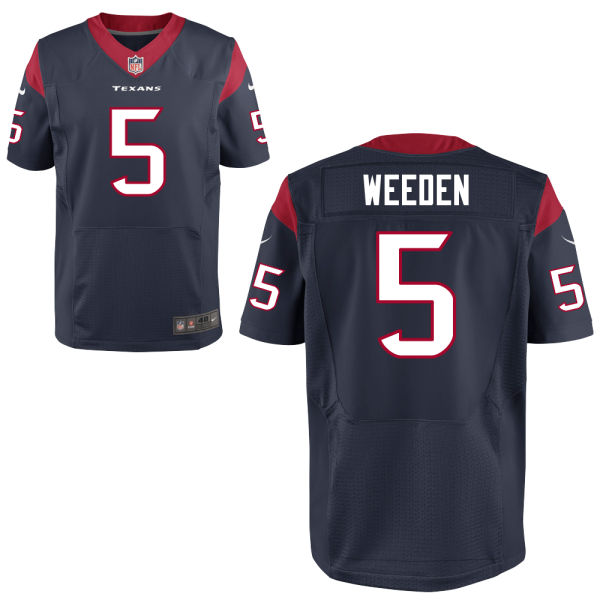 Houston Texans #5 Brandon Weeden Navy Elite Jersey Houston Texans #5 Brandon Weeden Navy Elite Jersey
