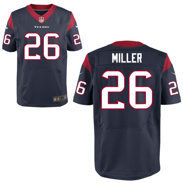 Houston Texans #26 Lamar Miller Navy Blue Elite Jersey