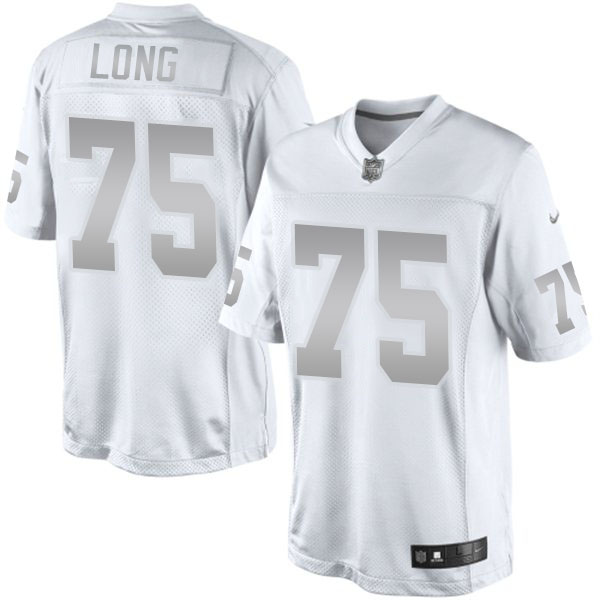 Oakland Raiders #75 Howie Long White Platinum Limited Jersey Oakland Raiders #75 Howie Long White Platinum Limited Jersey