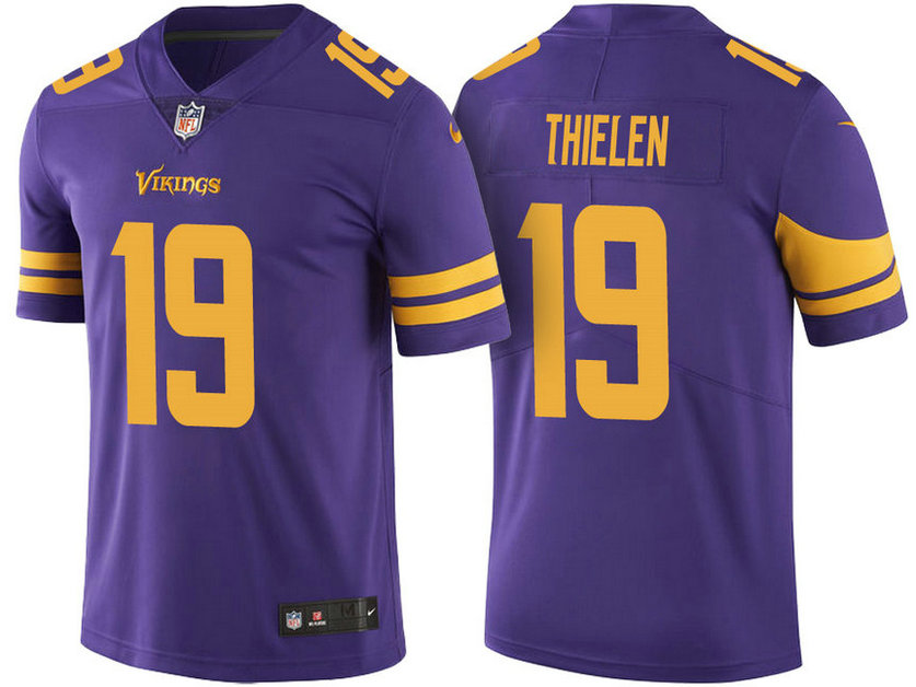 Minnesota Vikings #19 Adam Thielen Purple Vapor Untouchable Color Rush Limited Jersey Minnesota Vikings #19 Adam Thielen Purple Vapor Untouchable Color Rush Limited Jersey