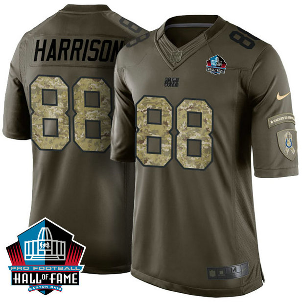 Indianapolis Colts #88 Marvin Harrison Green Salute To Service Jersey