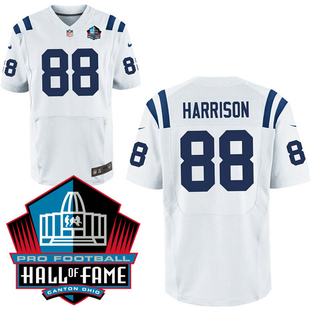 Indianapolis Colts #88 Marvin Harrison White Elite Jersey