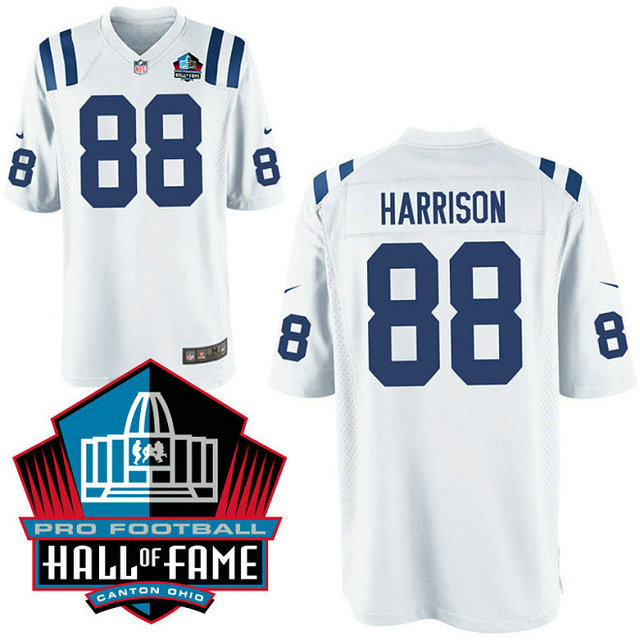 Indianapolis Colts #88 Marvin Harrison White Game Jersey