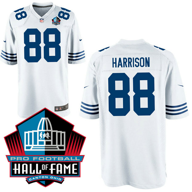 Indianapolis Colts #88 Marvin Harrison White Throwback Game Jersey