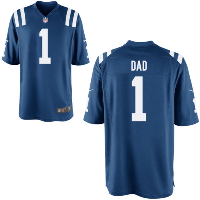 Indianapolis Colts Royal #1 Dad Jersey - Father's Day