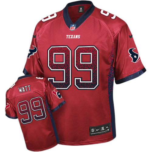 Houston Texans #99 J.J. Watt Red Drift Fashion Jersey