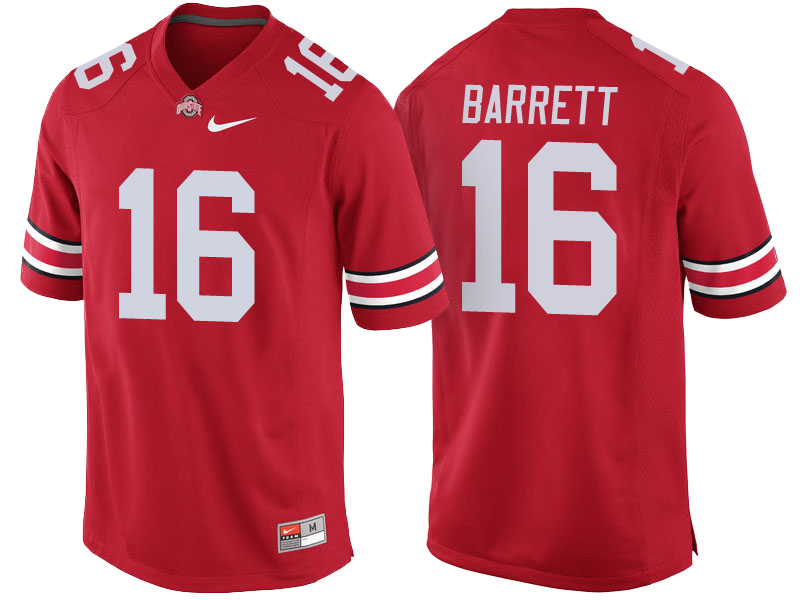 J.T. Barrett #16 Ohio State Buckeyes Scarlet Game College Football Jersey J.T. Barrett #16 Ohio State Buckeyes Scarlet Game College Football Jersey