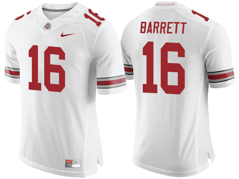 J.T. Barrett #16 Ohio State Buckeyes White Limited College Football Jersey