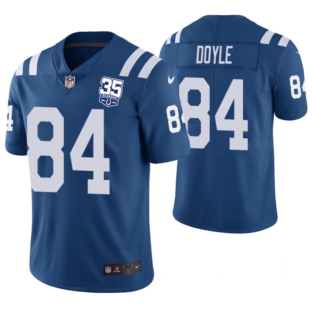 Indianapolis Colts #84 Jack Doyle Royal 35th Anniversary Vapor Untouchable Limited Player Jersey