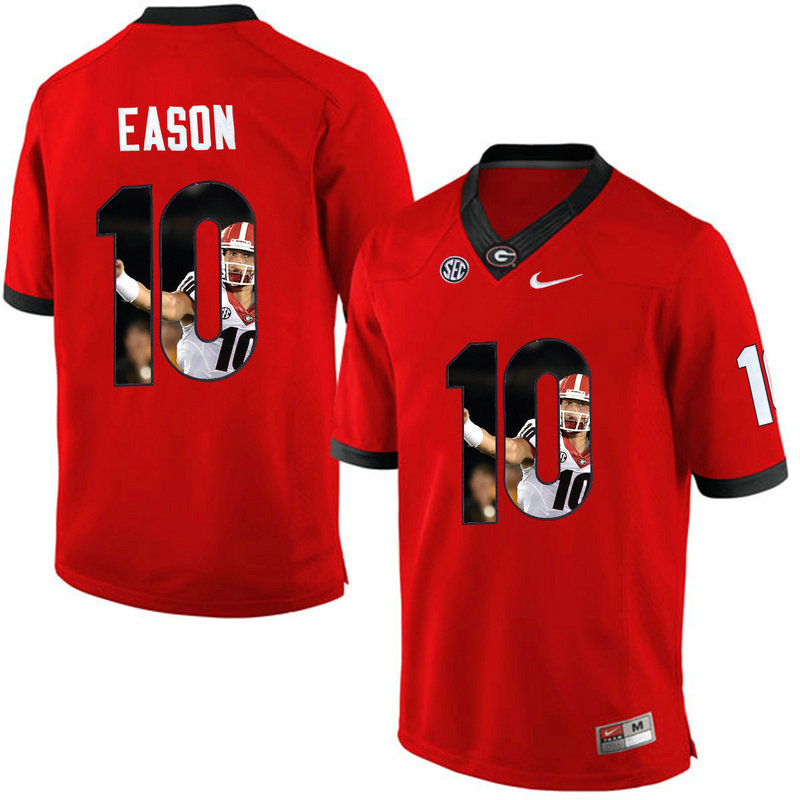 Jacob Eason #10 Georgia Bulldogs Red College Football Jersey Jacob Eason #10 Georgia Bulldogs Red College Football Jersey