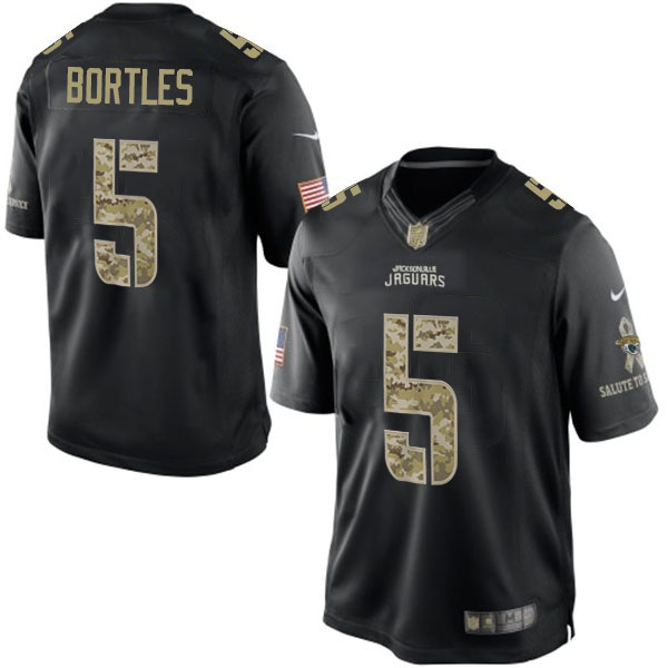 Jacksonville Jaguars #5 Blake Bortles Salute To Service Black Jersey